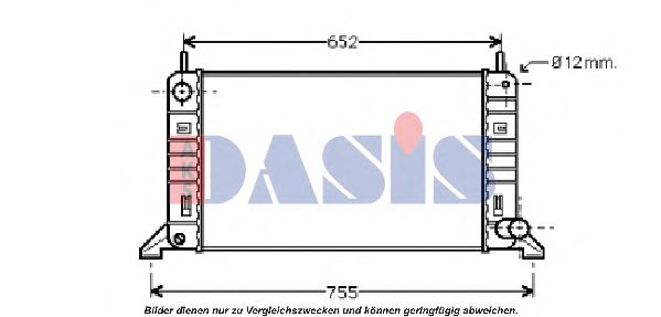 090630N AKS+DASIS Cooling System Radiator, engine cooling