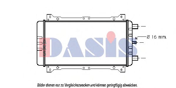 090780N AKS+DASIS Kühler, Motorkühlung