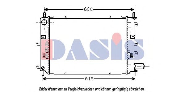 090840N AKS+DASIS Kühler, Motorkühlung