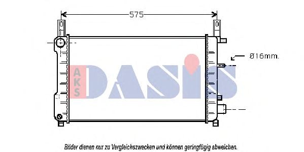 091110N AKS+DASIS Kühler, Motorkühlung