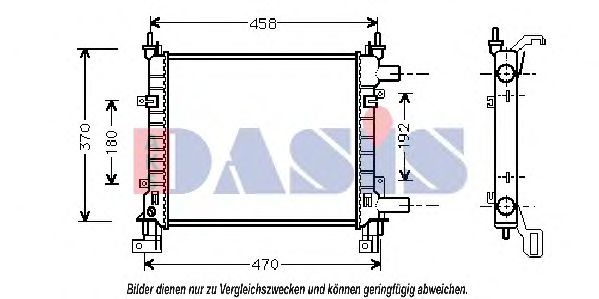 091300N AKS+DASIS Radiator, engine cooling