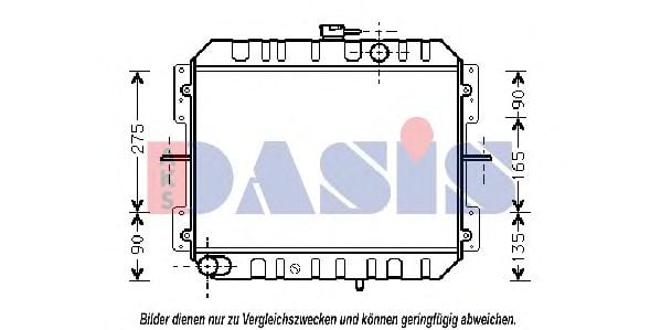 091380N AKS+DASIS Cooling System Radiator, engine cooling