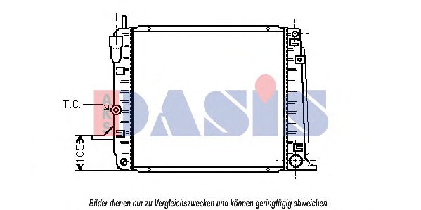 091460N AKS+DASIS Kühler, Motorkühlung