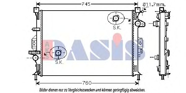 092028N AKS+DASIS Condenser, air conditioning