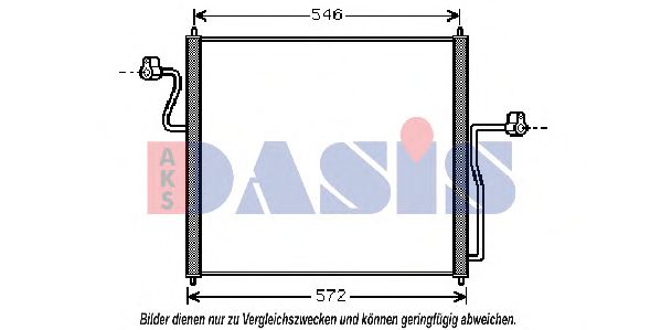 092035N AKS+DASIS Kondensator, Klimaanlage