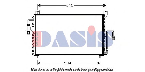 092140N AKS+DASIS Condenser, air conditioning