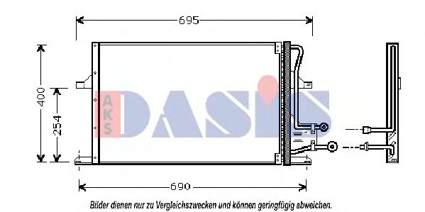 092360N AKS+DASIS Condenser, air conditioning