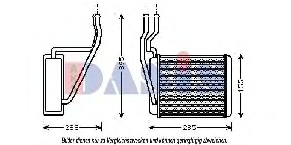 099016N AKS+DASIS Heating / Ventilation Heat Exchanger, interior heating