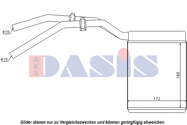 099019N AKS+DASIS Heating / Ventilation Heat Exchanger, interior heating