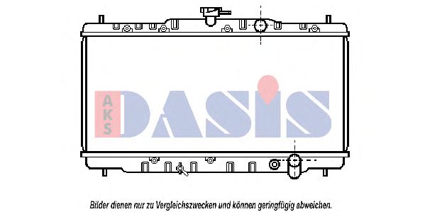 100600N AKS+DASIS Kühler, Motorkühlung