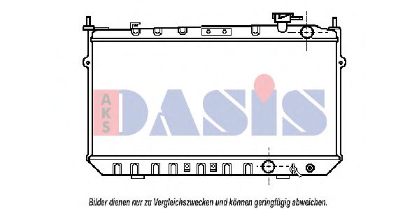 100750N AKS+DASIS Kühler, Motorkühlung
