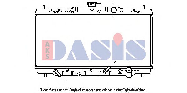 101260N AKS+DASIS Kühler, Motorkühlung