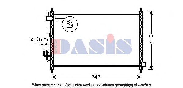 102029N AKS+DASIS Air Conditioning Condenser, air conditioning