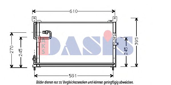 102150N AKS+DASIS Condenser, air conditioning