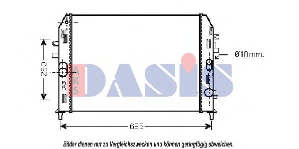 110061N AKS+DASIS Kühler, Motorkühlung