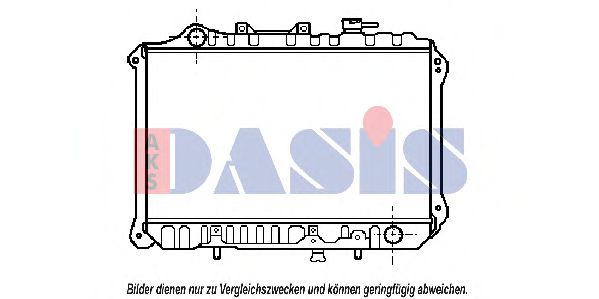 110130N AKS DASIS Kühler, Motorkühlung