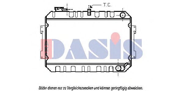 110870N AKS+DASIS Cooling System Radiator, engine cooling