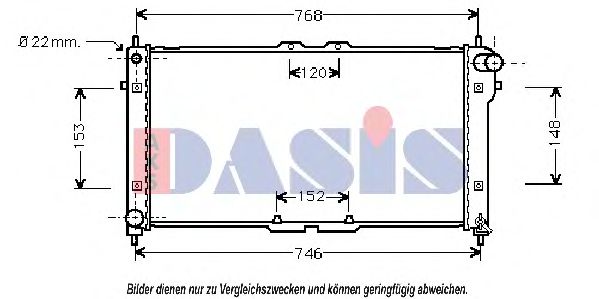 110990N AKS+DASIS Kühler, Motorkühlung