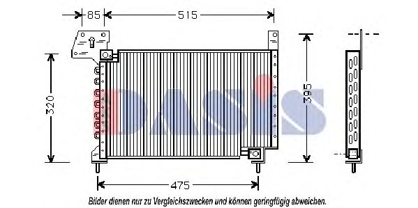 112040N AKS+DASIS Air Conditioning Condenser, air conditioning