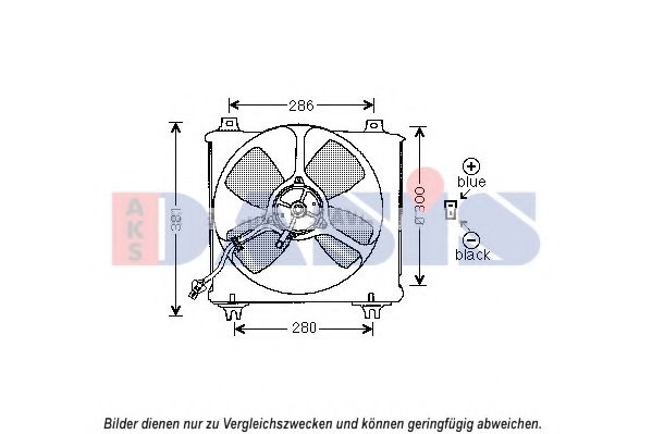118017N AKS+DASIS Cooling System Fan, radiator