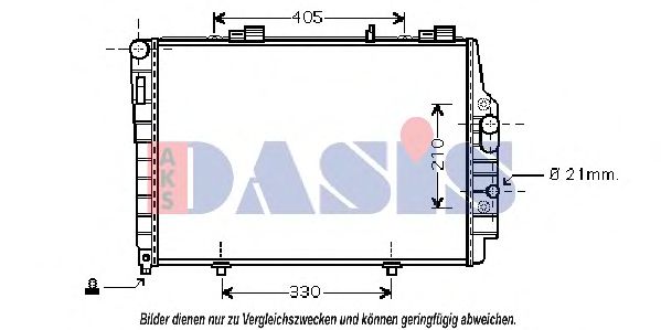 120016N AKS+DASIS Cooling System Radiator, engine cooling