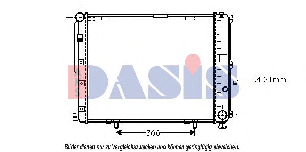120044N AKS+DASIS Cooling System Radiator, engine cooling