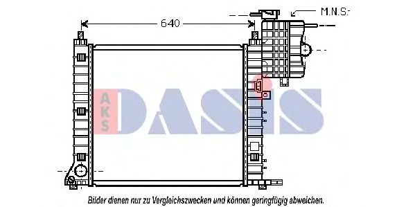 120082N AKS+DASIS Cooling System Radiator, engine cooling