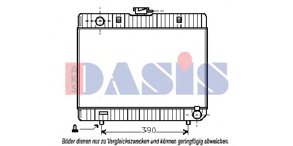 120270N AKS+DASIS Cooling System Radiator, engine cooling