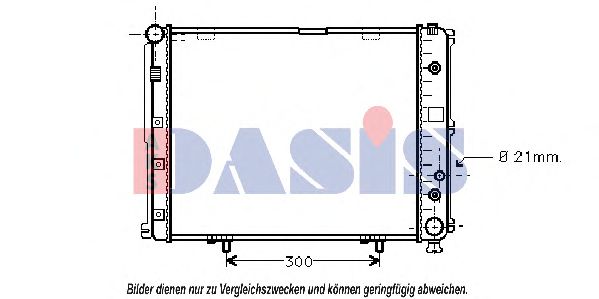 120280N AKS+DASIS Cooling System Radiator, engine cooling