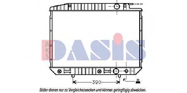 120380N AKS+DASIS Kühler, Motorkühlung