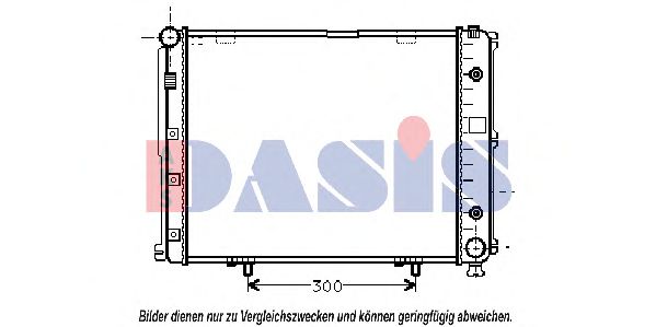 120480N AKS+DASIS Cooling System Radiator, engine cooling