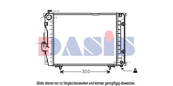 120490N AKS+DASIS Cooling System Radiator, engine cooling