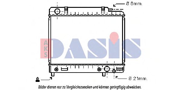 121690N AKS+DASIS Cooling System Radiator, engine cooling