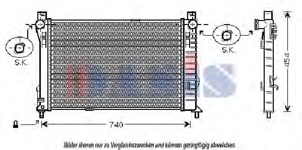121720N AKS+DASIS Cooling System Radiator, engine cooling
