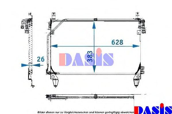 121910N AKS+DASIS Condenser, air conditioning