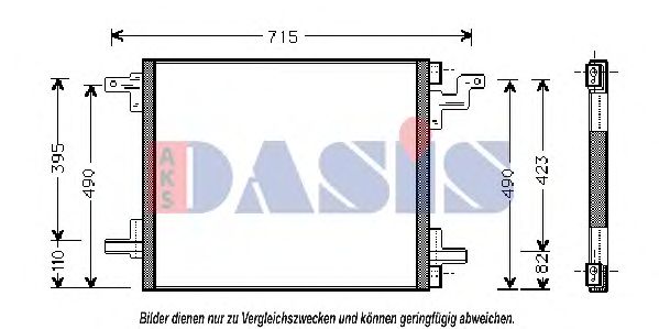 122005N AKS+DASIS Condenser, air conditioning