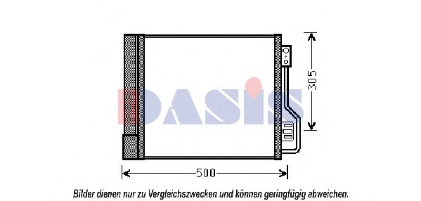 122028N AKS+DASIS Condenser, air conditioning