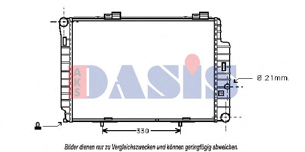 122040N AKS+DASIS Cooling System Radiator, engine cooling