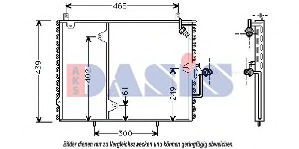 122050N AKS+DASIS Air Conditioning Condenser, air conditioning