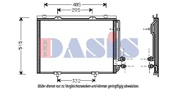 122120N AKS+DASIS Air Conditioning Condenser, air conditioning