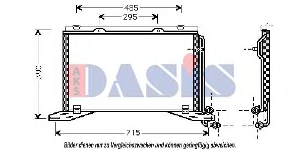 122180N AKS+DASIS Condenser, air conditioning