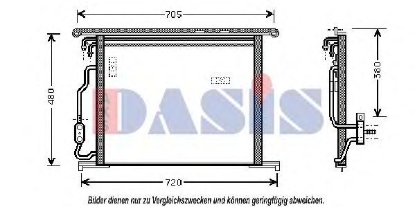 122190N AKS+DASIS Air Conditioning Condenser, air conditioning