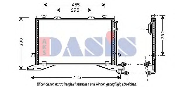 122210N AKS+DASIS Condenser, air conditioning