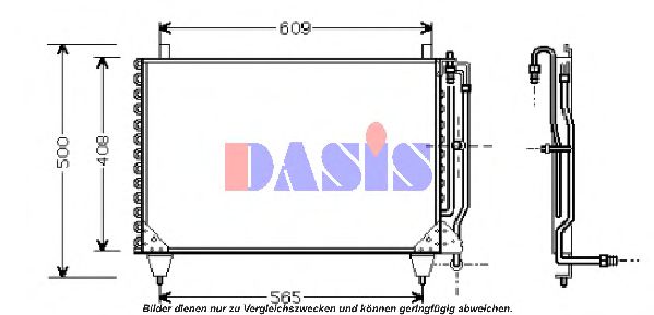 122810N AKS+DASIS Air Conditioning Condenser, air conditioning