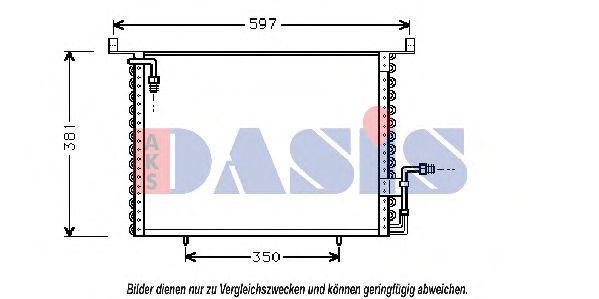 122930N AKS DASIS Condenser, air conditioning