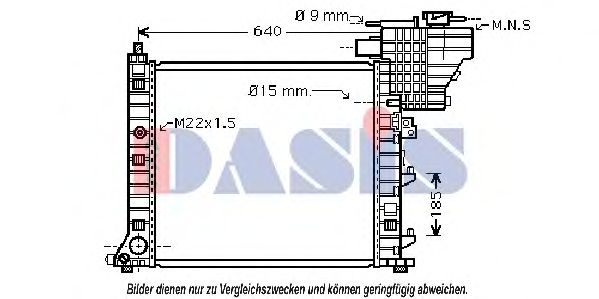 123280N AKS+DASIS Radiator, engine cooling