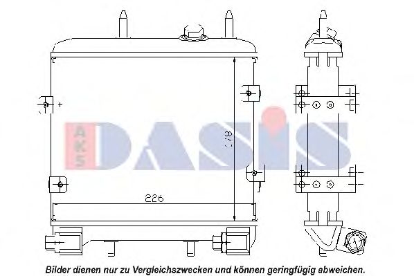 126290N AKS+DASIS Oil Cooler, engine oil