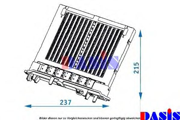 129002N AKS+DASIS Heating / Ventilation Heat Exchanger, interior heating
