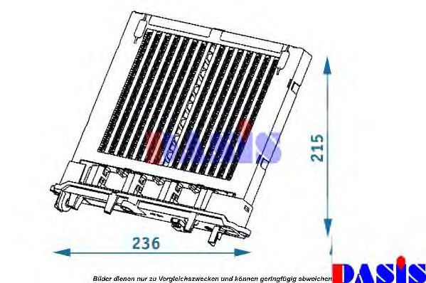 129003N AKS+DASIS Heating / Ventilation Heat Exchanger, interior heating