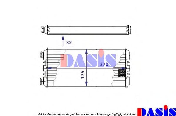 129015N AKS+DASIS Heating / Ventilation Heat Exchanger, interior heating